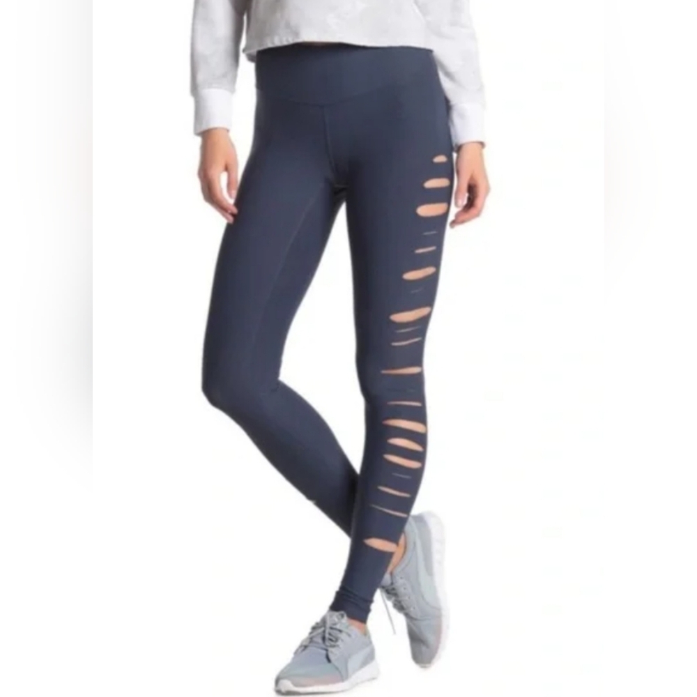 90 Degree by Reflex- Night Shadow Leggings, with Cut-Out Design